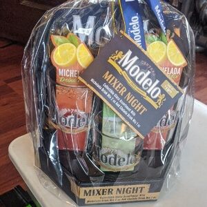 Modelo Michelada Drink Mix Set with Red and Green